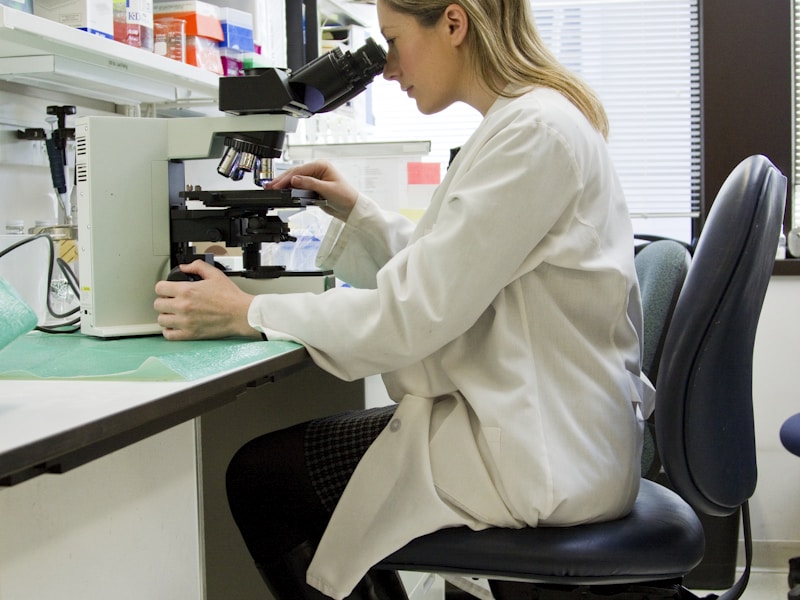 Modern life science laboratory with advanced equipment